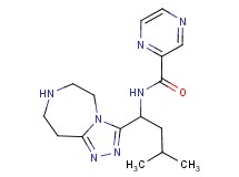 N-[3-methyl-1-(6,7,8,9-tetrahydro-5H-[1,2,4]triazolo[4,3-d][1,4]diazepin-3-yl)butyl]pyrazine-2-carboxamide