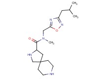 N-[(3-isobutyl-1,2,4-oxadiazol-5-yl)methyl]-N-methyl-2,8-diazaspiro[4.5]decane-3-carboxamide dihydrochloride