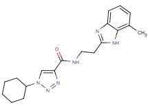 1-cyclohexyl-N-[2-(7-methyl-1H-benzimidazol-2-yl)ethyl]-1H-1,2,3-triazole-4-carboxamide