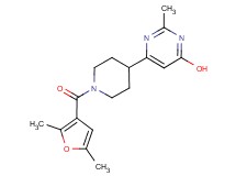 6-[1-(2,5-dimethyl-3-furoyl)-4-piperidinyl]-2-methyl-4-pyrimidinol