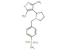 3,5-dimethyl-4-{1-[4-(methylsulfonyl)benzyl]pyrrolidin-2-yl}isoxazole
