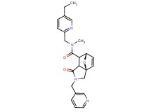 (3aR*,6S*)-N-[(5-ethylpyridin-2-yl)methyl]-N-methyl-1-oxo-2-(pyridin-3-ylmethyl)-1,2,3,6,7,7a-hexahydro-3a,6-epoxyisoindole-7-carboxamide