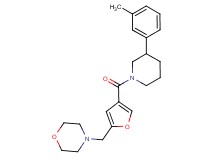 4-[(4-{[3-(3-methylphenyl)-1-piperidinyl]carbonyl}-2-furyl)methyl]morpholine