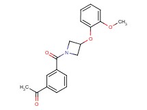 1-(3-{[3-(2-methoxyphenoxy)-1-azetidinyl]carbonyl}phenyl)ethanone