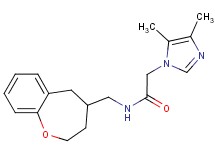 2-(4,5-dimethyl-1H-imidazol-1-yl)-N-(2,3,4,5-tetrahydro-1-benzoxepin-4-ylmethyl)acetamide