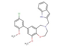 7-(5-chloro-2-methoxyphenyl)-4-(1H-indol-2-ylmethyl)-9-methoxy-2,3,4,5-tetrahydro-1,4-benzoxazepine