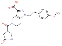 1-[2-(4-methoxyphenyl)ethyl]-5-[(5-oxopyrrolidin-3-yl)carbonyl]-4,5,6,7-tetrahydro-1H-pyrazolo[4,3-c]pyridine-3-carboxylic acid