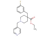 ethyl 4-(3-fluorobenzyl)-1-(4-pyridinylmethyl)-4-piperidinecarboxylate