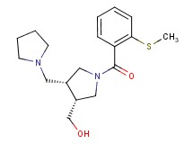 [(3R*,4R*)-1-[2-(methylthio)benzoyl]-4-(pyrrolidin-1-ylmethyl)pyrrolidin-3-yl]methanol