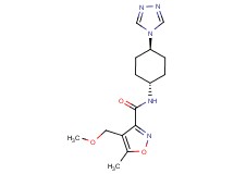 4-(methoxymethyl)-5-methyl-N-[trans-4-(4H-1,2,4-triazol-4-yl)cyclohexyl]isoxazole-3-carboxamide