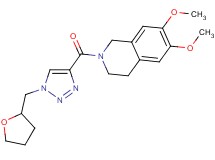 6,7-dimethoxy-2-{[1-(tetrahydro-2-furanylmethyl)-1H-1,2,3-triazol-4-yl]carbonyl}-1,2,3,4-tetrahydroisoquinoline