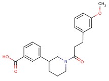 3-{1-[3-(3-methoxyphenyl)propanoyl]piperidin-3-yl}benzoic acid