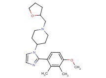 4-[2-(4-methoxy-2,3-dimethylphenyl)-1H-imidazol-1-yl]-1-(tetrahydrofuran-2-ylmethyl)piperidine