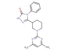 5-[1-(4,6-dimethyl-2-pyrimidinyl)-3-piperidinyl]-4-phenyl-2,4-dihydro-3H-1,2,4-triazol-3-one