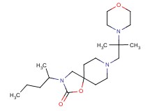3-(1-methylbutyl)-8-(2-methyl-2-morpholin-4-ylpropyl)-1-oxa-3,8-diazaspiro[4.5]decan-2-one
