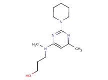 3-[methyl(6-methyl-2-piperidin-1-ylpyrimidin-4-yl)amino]propan-1-ol
