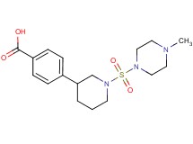 4-{1-[(4-methylpiperazin-1-yl)sulfonyl]piperidin-3-yl}benzoic acid
