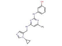 3-[(4-{[(1-cyclopropyl-1H-imidazol-5-yl)methyl]amino}-6-methylpyrimidin-2-yl)amino]phenol