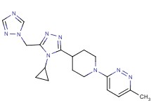 3-{4-[4-cyclopropyl-5-(1H-1,2,4-triazol-1-ylmethyl)-4H-1,2,4-triazol-3-yl]piperidin-1-yl}-6-methylpyridazine