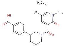 4-{1-[(6-ethyl-1,5-dimethyl-2-oxo-1,2-dihydropyridin-3-yl)carbonyl]piperidin-3-yl}benzoic acid