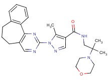 1-(6,7-dihydro-5H-benzo[6,7]cyclohepta[1,2-d]pyrimidin-2-yl)-5-methyl-N-[2-methyl-2-(4-morpholinyl)propyl]-1H-pyrazole-4-carboxamide