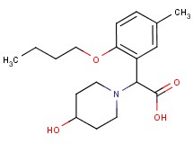 (2-butoxy-5-methylphenyl)(4-hydroxypiperidin-1-yl)acetic acid