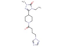 4-ethyl-2-methyl-5-{1-[4-(1H-1,2,4-triazol-1-yl)butanoyl]piperidin-4-yl}-2,4-dihydro-3H-1,2,4-triazol-3-one