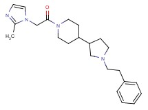 1-[(2-methyl-1H-imidazol-1-yl)acetyl]-4-[1-(2-phenylethyl)-3-pyrrolidinyl]piperidine