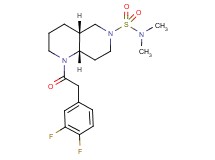 (4aR*,8aS*)-1-[(3,4-difluorophenyl)acetyl]-N,N-dimethyloctahydro-1,6-naphthyridine-6(2H)-sulfonamide