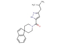 1'-[(3-isobutyl-1H-pyrazol-5-yl)carbonyl]spiro[indene-1,4'-piperidine]