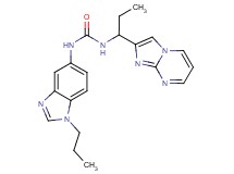 N-(1-imidazo[1,2-a]pyrimidin-2-ylpropyl)-N'-(1-propyl-1H-benzimidazol-5-yl)urea
