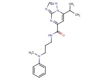 7-isopropyl-N-{3-[methyl(phenyl)amino]propyl}[1,2,4]triazolo[1,5-a]pyrimidine-5-carboxamide