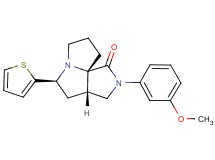 (3aS*,5S*,9aS*)-2-(3-methoxyphenyl)-5-(2-thienyl)hexahydro-7H-pyrrolo[3,4-g]pyrrolizin-1(2H)-one
