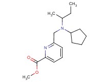 methyl 6-{[sec-butyl(cyclopentyl)amino]methyl}pyridine-2-carboxylate