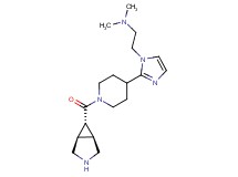 2-(2-{1-[(1R*,5S*,6r)-3-azabicyclo[3.1.0]hex-6-ylcarbonyl]-4-piperidinyl}-1H-imidazol-1-yl)-N,N-dimethylethanamine