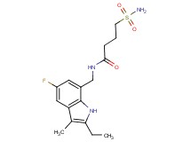 4-(aminosulfonyl)-N-[(2-ethyl-5-fluoro-3-methyl-1H-indol-7-yl)methyl]butanamide