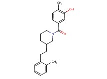 2-methyl-5-({3-[2-(2-methylphenyl)ethyl]-1-piperidinyl}carbonyl)phenol