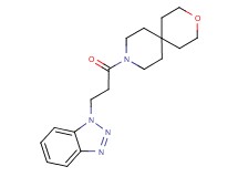 9-[3-(1H-1,2,3-benzotriazol-1-yl)propanoyl]-3-oxa-9-azaspiro[5.5]undecane