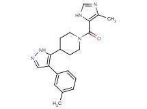 1-[(4-methyl-1H-imidazol-5-yl)carbonyl]-4-[4-(3-methylphenyl)-1H-pyrazol-5-yl]piperidine