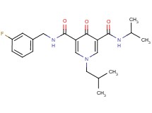 N-(3-fluorobenzyl)-1-isobutyl-N'-isopropyl-4-oxo-1,4-dihydro-3,5-pyridinedicarboxamide