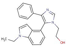 2-[5-(1-ethyl-1H-indol-4-yl)-4-phenyl-1H-imidazol-1-yl]ethanol
