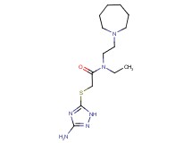 2-[(3-amino-1H-1,2,4-triazol-5-yl)thio]-N-(2-azepan-1-ylethyl)-N-ethylacetamide