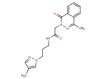 2-(4-methyl-1-oxo-2(1H)-phthalazinyl)-N-[3-(4-methyl-1H-pyrazol-1-yl)propyl]acetamide