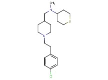 ({1-[2-(4-chlorophenyl)ethyl]-4-piperidinyl}methyl)methyl(tetrahydro-2H-thiopyran-4-yl)amine