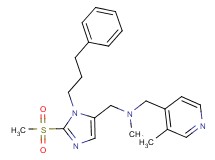 N-methyl-1-(3-methyl-4-pyridinyl)-N-{[2-(methylsulfonyl)-1-(3-phenylpropyl)-1H-imidazol-5-yl]methyl}methanamine