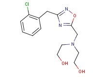 2,2'-({[3-(2-chlorobenzyl)-1,2,4-oxadiazol-5-yl]methyl}imino)diethanol