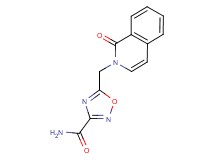 5-[(1-oxoisoquinolin-2(1H)-yl)methyl]-1,2,4-oxadiazole-3-carboxamide