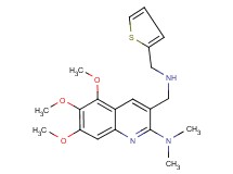 5,6,7-trimethoxy-N,N-dimethyl-3-{[(2-thienylmethyl)amino]methyl}-2-quinolinamine