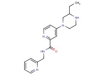 4-(3-ethyl-1-piperazinyl)-N-(2-pyridinylmethyl)-2-pyridinecarboxamide
