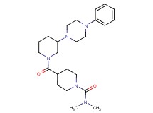 N,N-dimethyl-4-{[3-(4-phenyl-1-piperazinyl)-1-piperidinyl]carbonyl}-1-piperidinecarboxamide